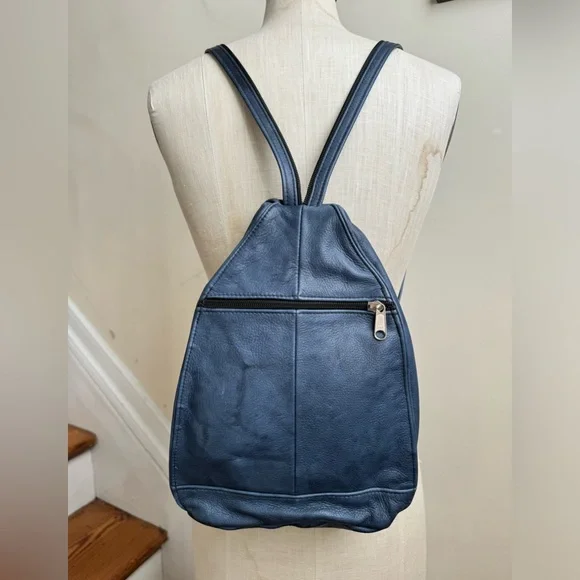 Sunset Leather Company | Bags | Blue Leather Convertible  display picture 1